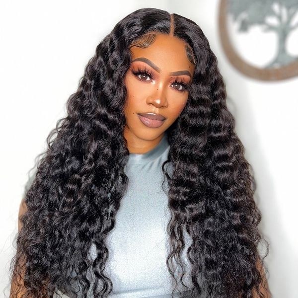 Pre-Plucked 5x5 Glueless HD Wear Go Wigs Loose Deep Wave Bleached Knots PPB Lace Closure Wigs