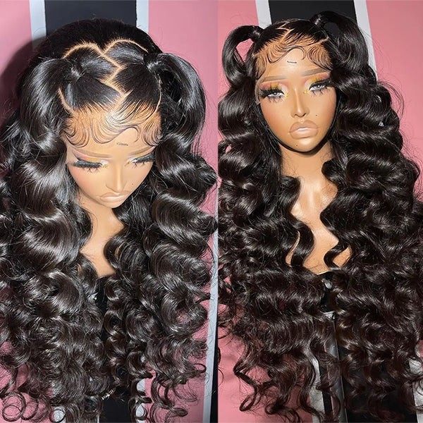 Loose Deep Wave 13x6 HD Lace Front Wig 30 Inch Human Hair Wigs For Women