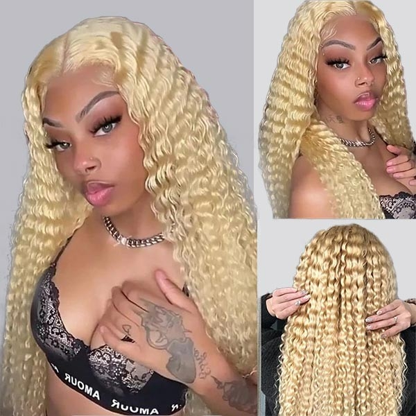 Barbie Wig in 613 Deep Wave Style: Glueless Human Hair 13x4 HD Lace Front Wig