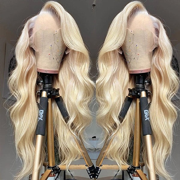 613 Body Wave Wig: 36-Inch Blonde Lace Front Wig with 13x4 Human Hair