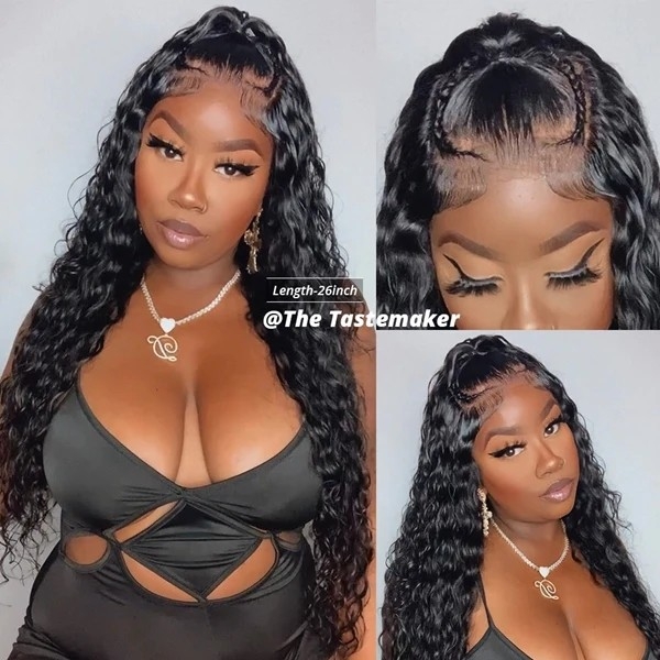 5x5 Wear Go Glueless HD Wigs Pre-Plucked Bleached Knots Pre-Cut Water Wave PPB Lace Wig