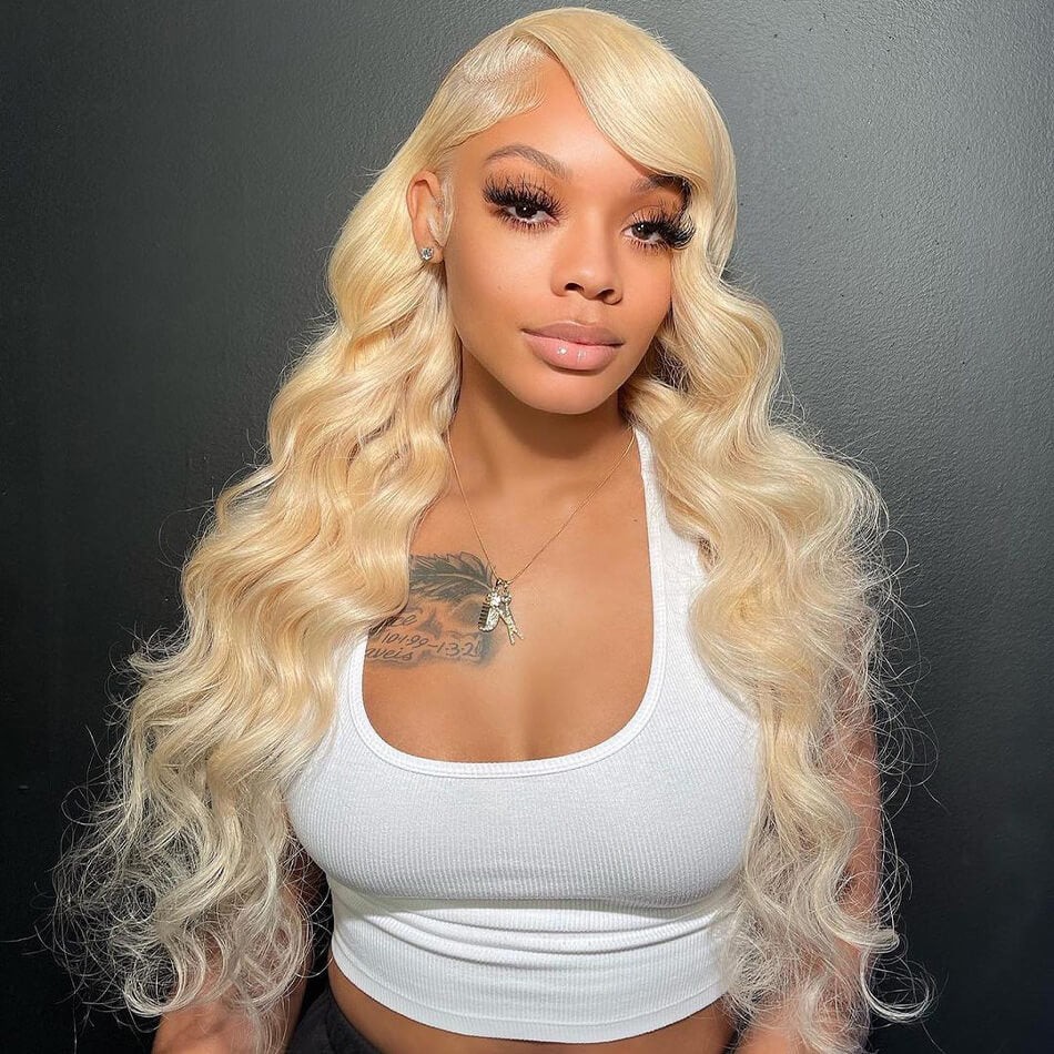 Blonde Body Wave 13×4 13×6 Undetectable Lace Front Wig Blonde Wig