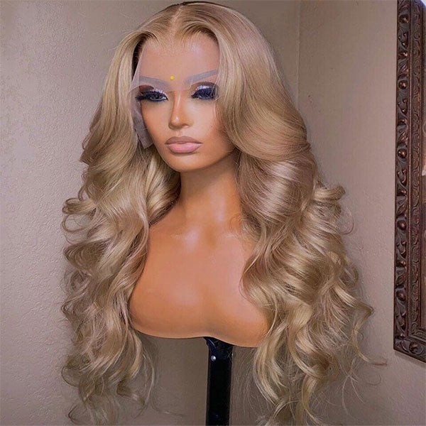 Mismarialee Ash Blonde Straight Hair Lace Frontal Wigs Online For Sale