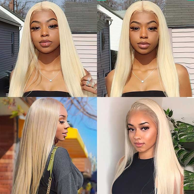 613 Blonde Glueless 4x4 5x5 6x6 Lace Wigs 180% 250% Density Wigs Mismarialee Virgin Hair