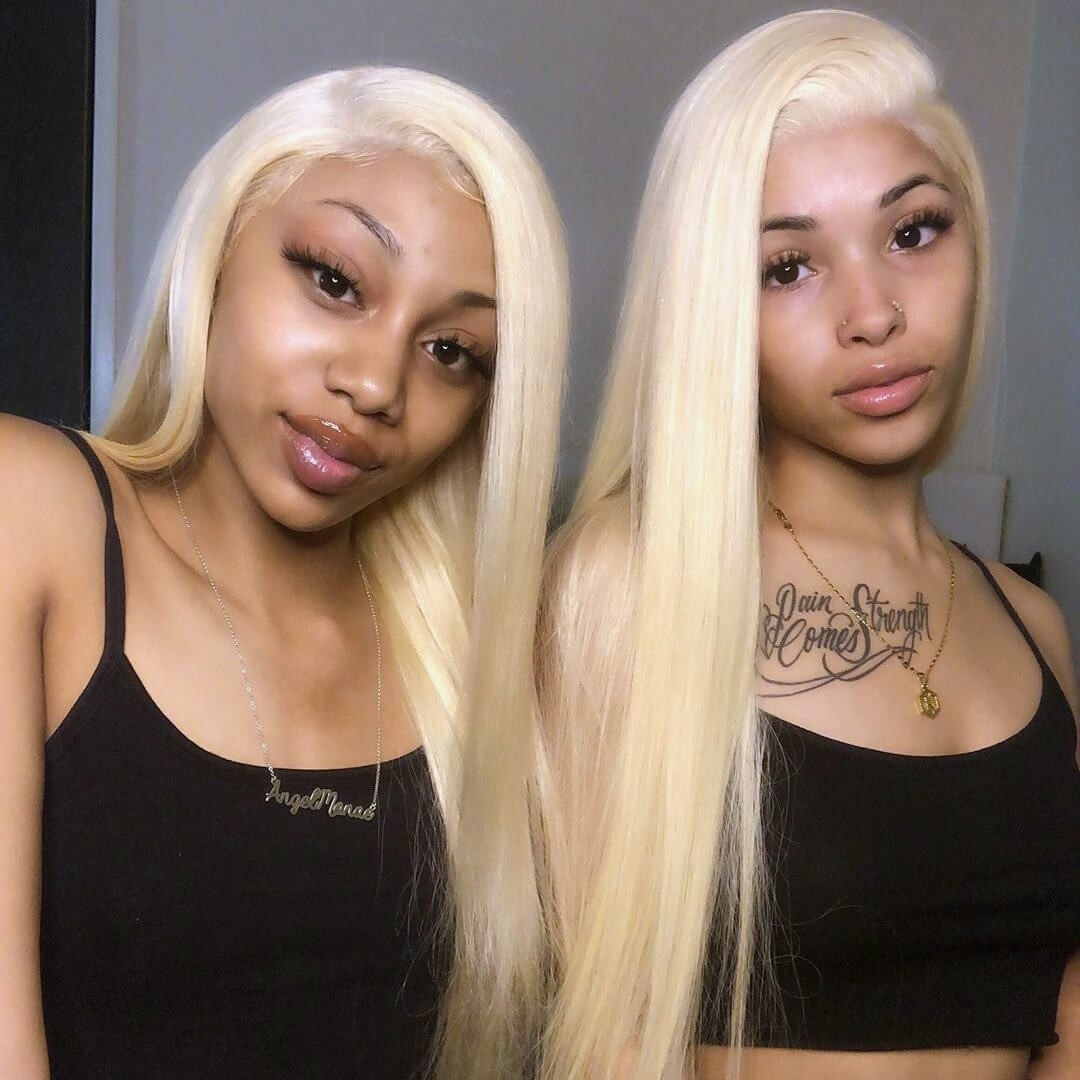 Experience elegance with our 613 blonde wig, featuring undetectable lace and straight hair in both 13x4 and 13x6 sizes