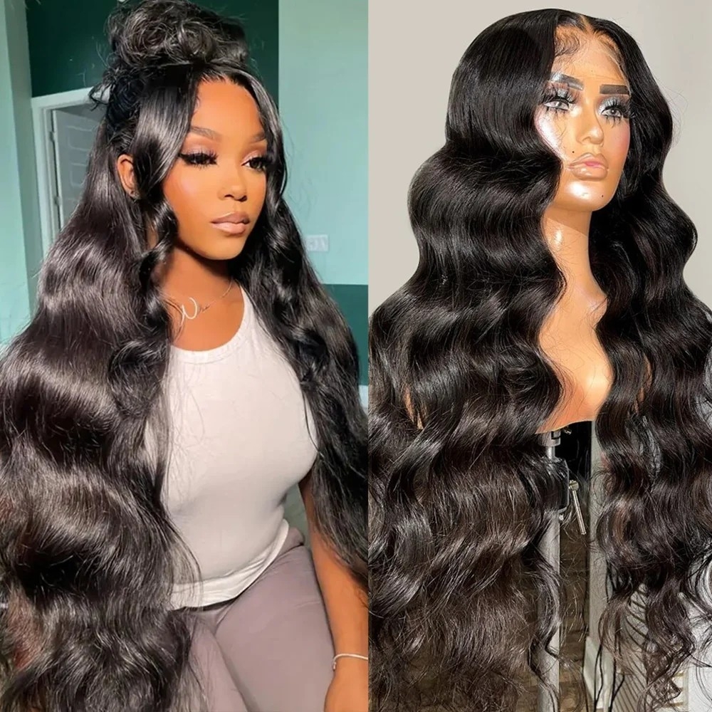 Achieve elegance with Mismarialee's pre-plucked glueless body wave human hair wigs They feature a 13x4 HD lace front