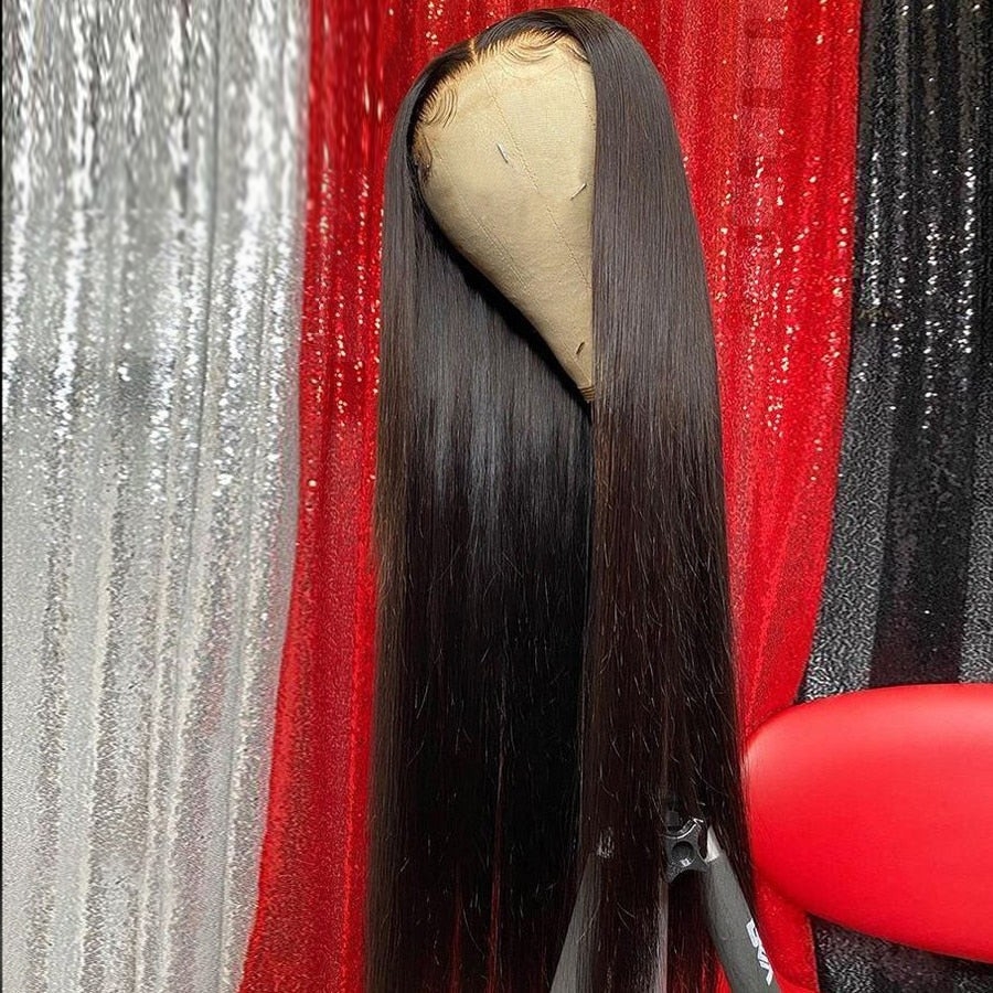 Enjoy the natural beauty of straight hair with Mismarialee's laceless wig, featuring a 4x4 skin-like real HD lace closure