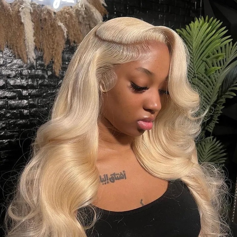 613 Blonde Body Wave Transparent HD Lace Front Wigs with 13x4 LADYNELA Human Hair