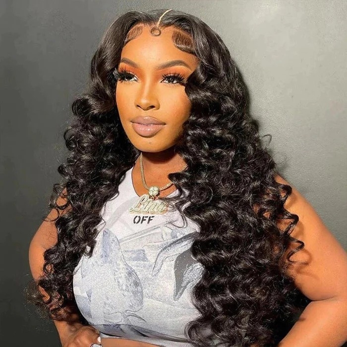 Upgraded 6X4 Pre Cut Lace Closure Wig Glueless Loose Deep 13X6 HD Lace Front Wigs Beginner Friendly