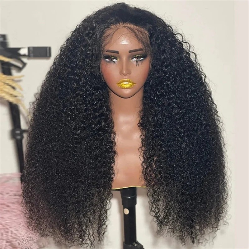 SoosHair Air Wig: Quick Installation, Pre-Bleached Knots, Kinky Curly Human Hair - 4x4, 5x5, 13x4 Pre-Cut Lace Closure Wig for Women