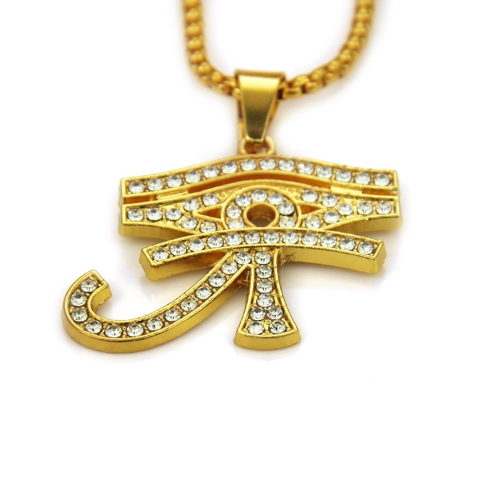 European and American New Hip-hop Necklace Foreign Trade eBay Best-Selling Pharaoh Guardian Pendant AliExpress Fashion Alloy Accessories