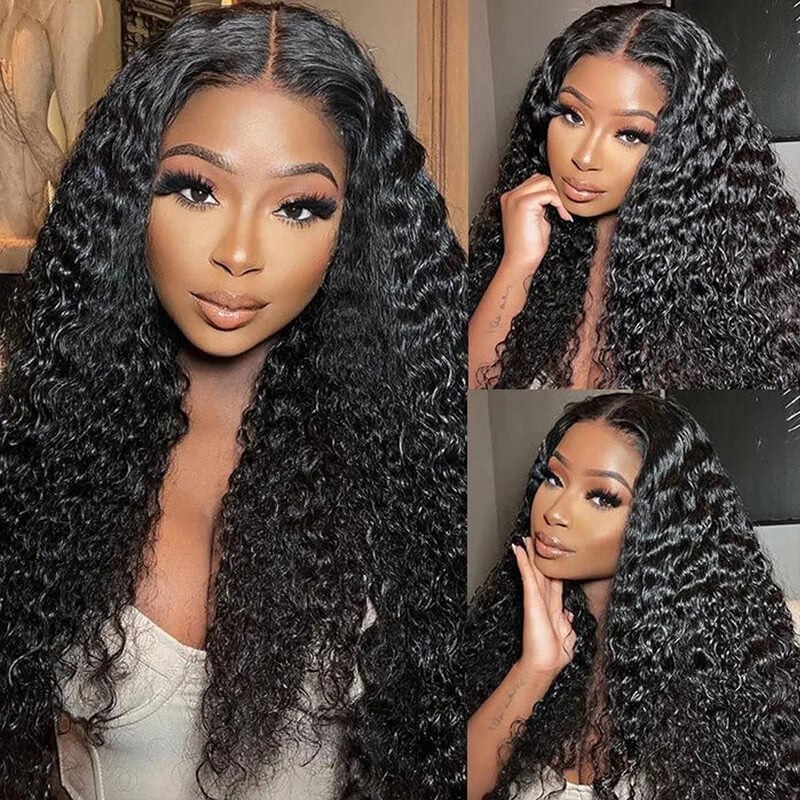 HUOKONG HAIR KIM 13X6 LACE CLOSURE WIG - DEEP PART HUMAN HAIR WIG, TRANSPARENT LACE IN VARIOUS TEXTURES