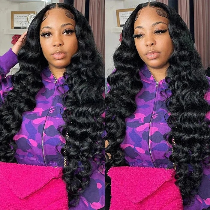 UPGRADE YOUR LOOK WITH THE 6X4 PRE-CUT LACE CLOSURE WIG IN LOOSE DEEP WAVE, 13X6 HD LACE, PERFECT FOR BEGINNERS