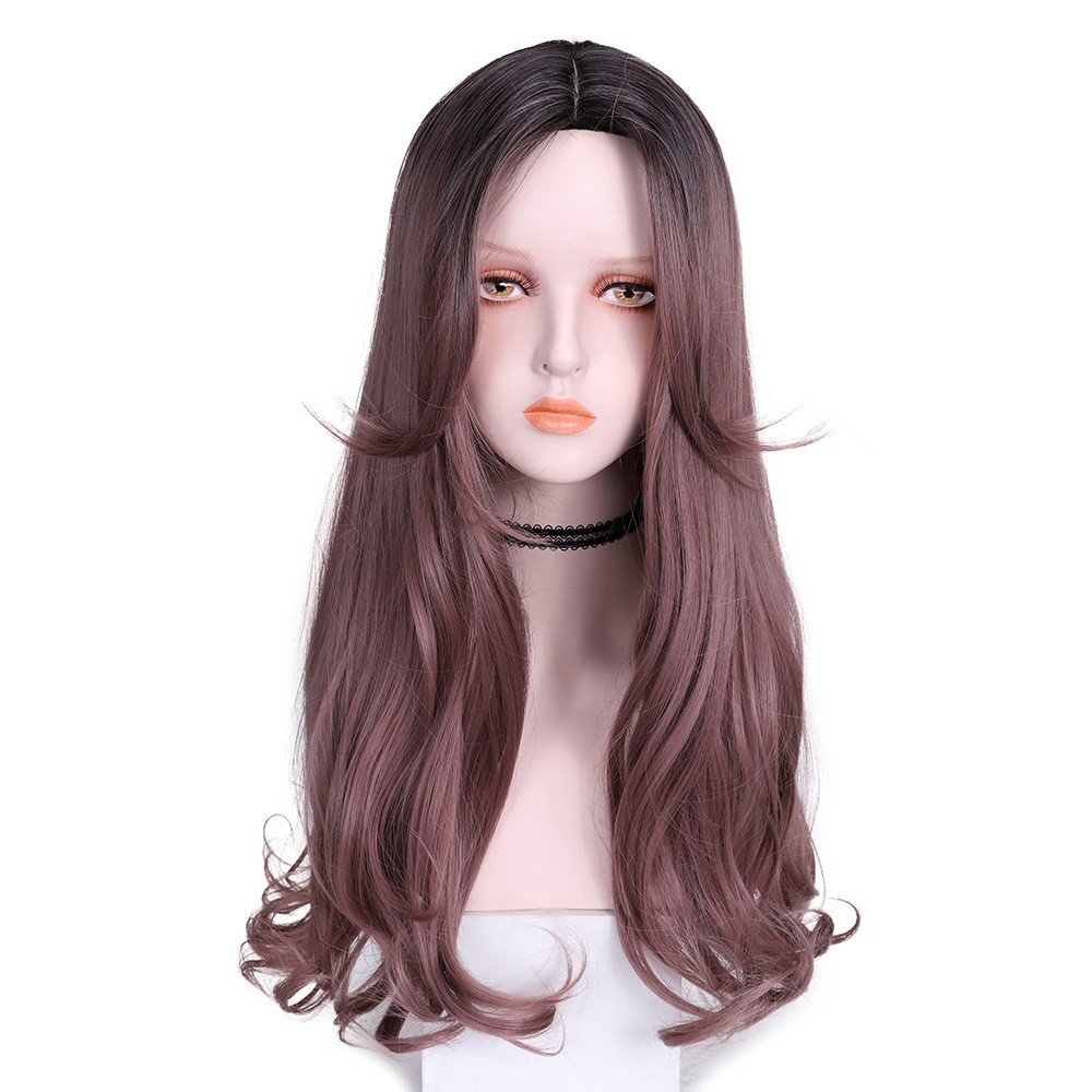 NEW BOB MULTI-COLOR MIDDLE PART STRAIGHT WIG - WHOLESALE - CROSS-BORDER