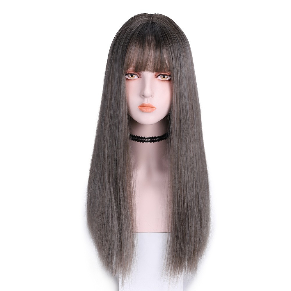 NEW AMAZON STRAIGHT BANGS WIG - MULTIPLE COLORS - WHOLESALE - YIWU