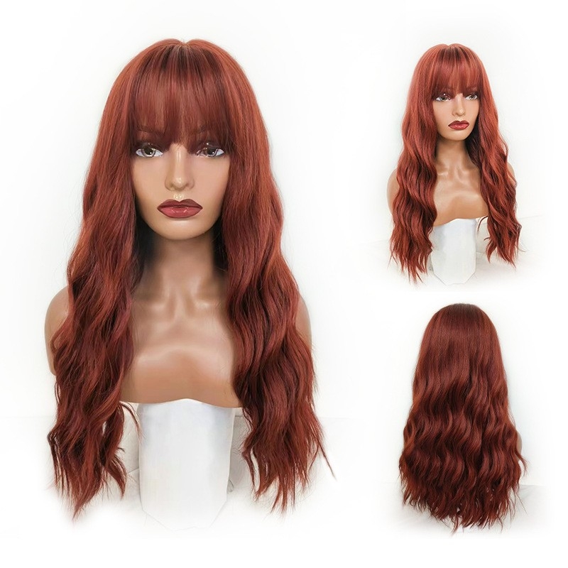 New Lolita Style Wig for Women, Long Hair, Internet Celebrity Wig, Full Head Wig, Wholesale from Manufacturer