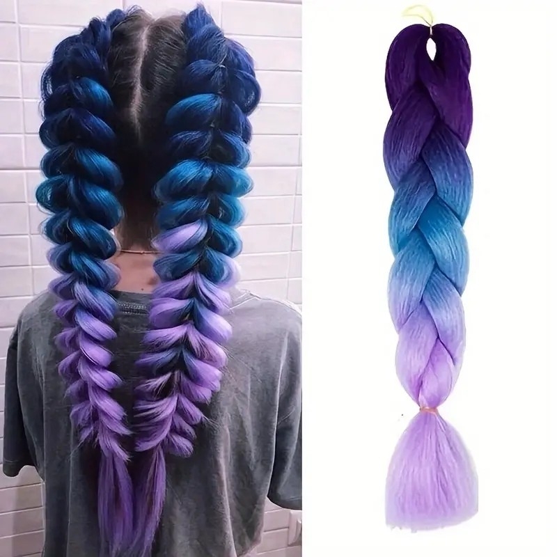 Ombre Braiding Hair Purple Braiding Hair Ombre Braid Hair Extensions