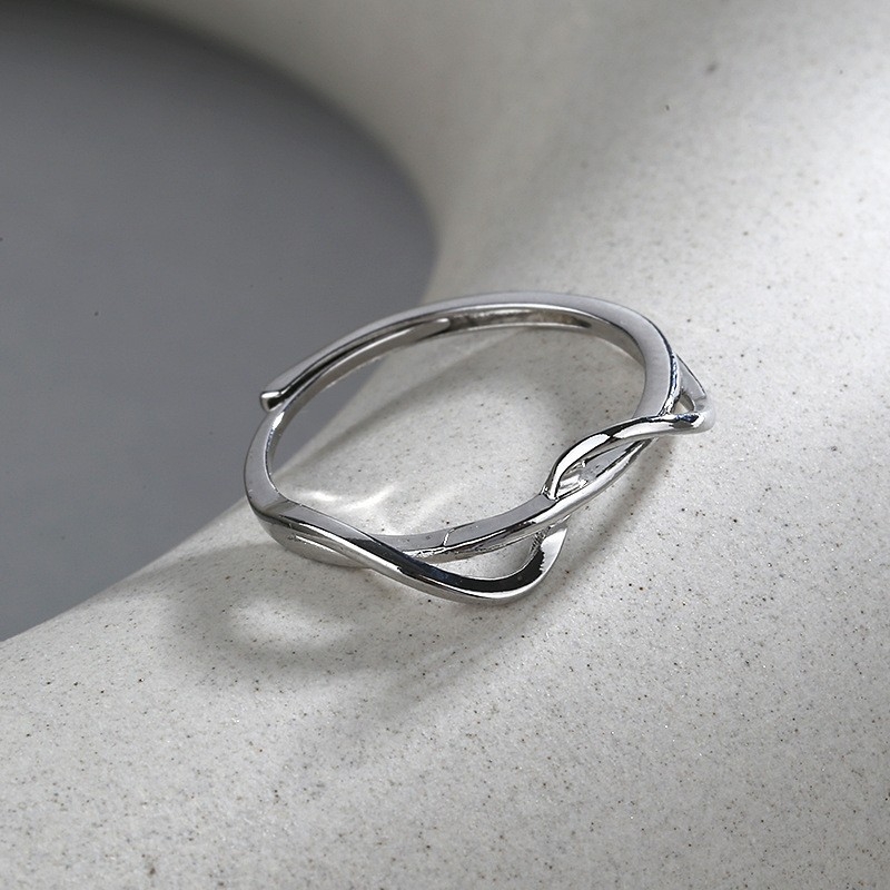 Geometric Wrapped Finger Ring: Unique Ins Style, Minimalist and Cool, Adjustable Open Index Finger Ring for Women