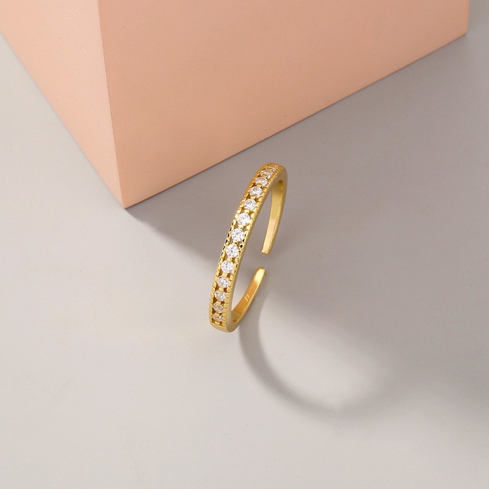 European and American Fashionable Ring: INS Style, Unique Design, Korean-Inspired, Minimalist Index Finger Ring, Available for Immediate Purchase