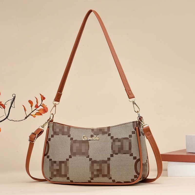 2023 New Crossbody Single-Shoulder Bag with Multi-Layer Embroidery, Casual and Fashionable, Factory Source for Moms and Middle-Aged Women