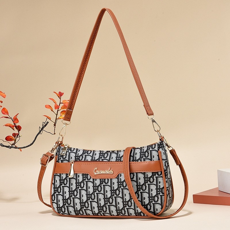 2023 Spring/Summer Womens Bag - High-End Feel, Vintage Atmosphere, Mom Bag, Middle-Aged Single-Shoulder Crossbody Bag, Unique Crossbody Bag