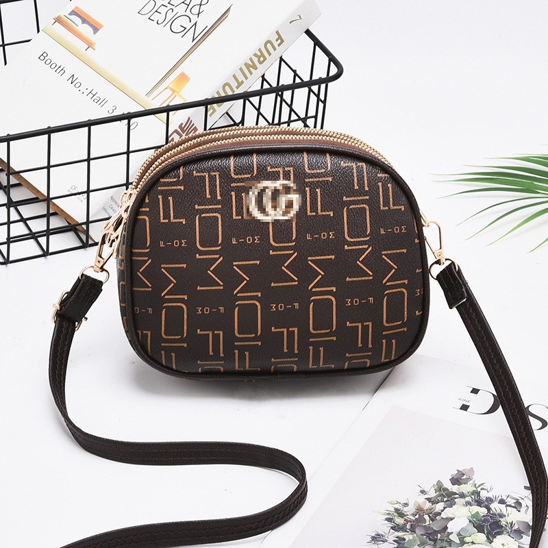 2023 New Womens Bag - Stylish Crossbody Bag, Trendy Single-Shoulder Womens Small Round Bag, Factory Wholesale, Womens Bag, Diamond Pattern