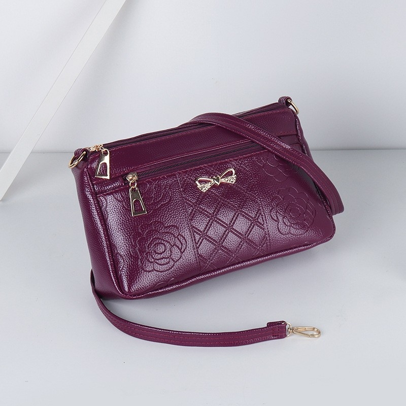 2023 New Korean Fashion Trend Single Shoulder Slant Bag Womens Handbag Embossed Floral Pattern Womens Bags