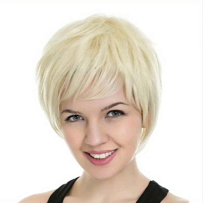 Short Stylish Pixie Cut Synthetic Wig - No Lace - Multi-Occasion