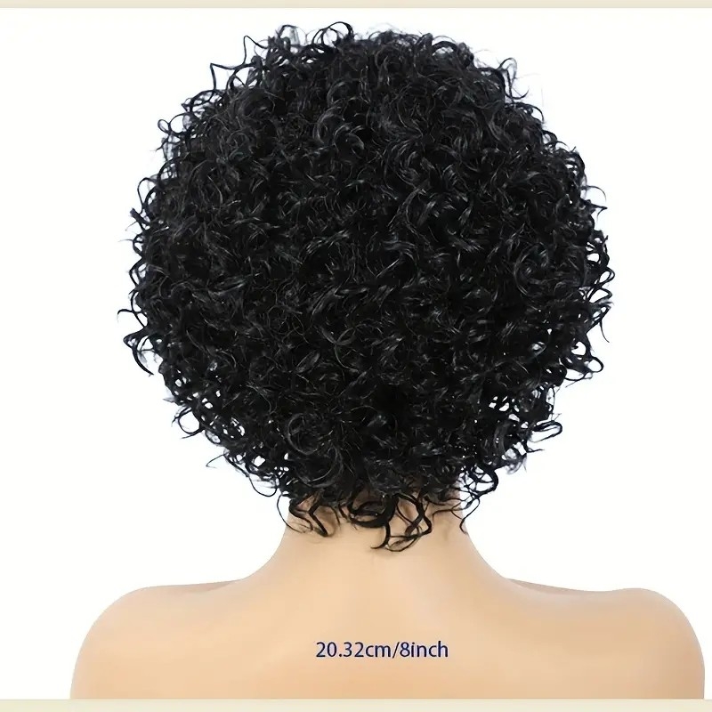 Synthetic Curly Bob Cut Wig - Beginner Friendly - 150% Density