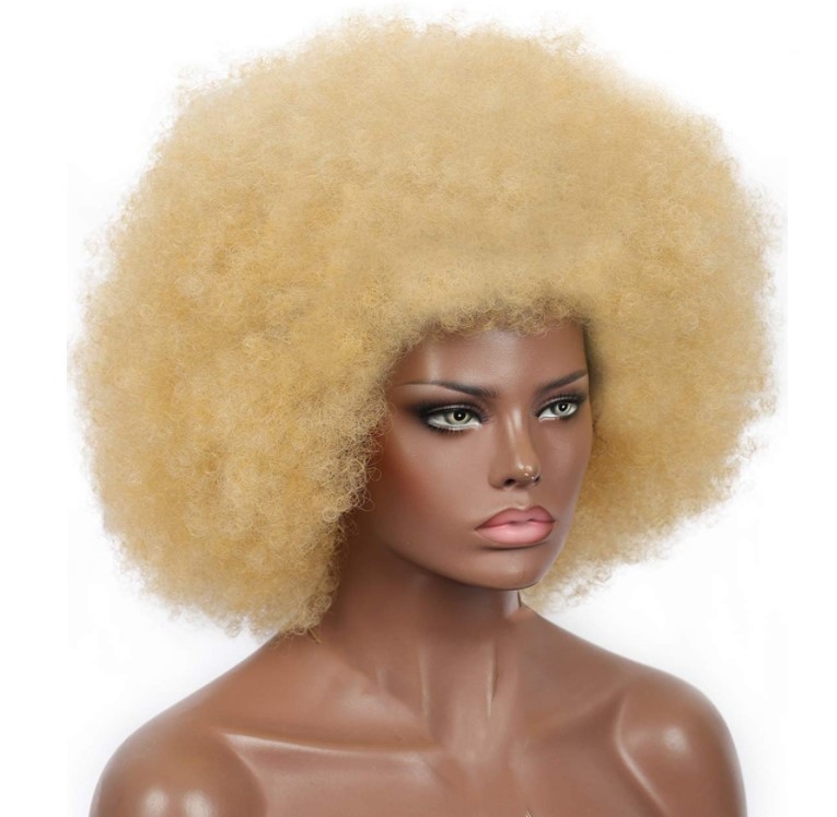 African Afro Wigs Women&#039;s Big Fluffy Afro Wigs High-Temperature Fiber Wigs