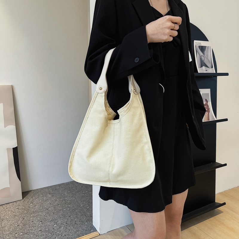 Fall Big Bag 2023 New Trend Simple Korean Literary Mother and Child Single Shoulder Bag Women&#039;s Bag Large Capacity Retro Bucket Bag