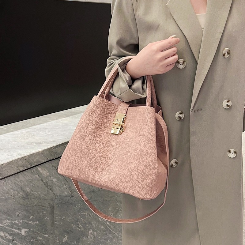 Leisure Retro Handbag 2023 Fall New Women&#039;s Bag Fashion Simple Single Shoulder Bag Popular Solid Color Shoulder Bag