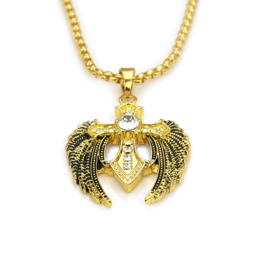 Wing Cross Hip Hop Necklace - Unique Statement Pendant