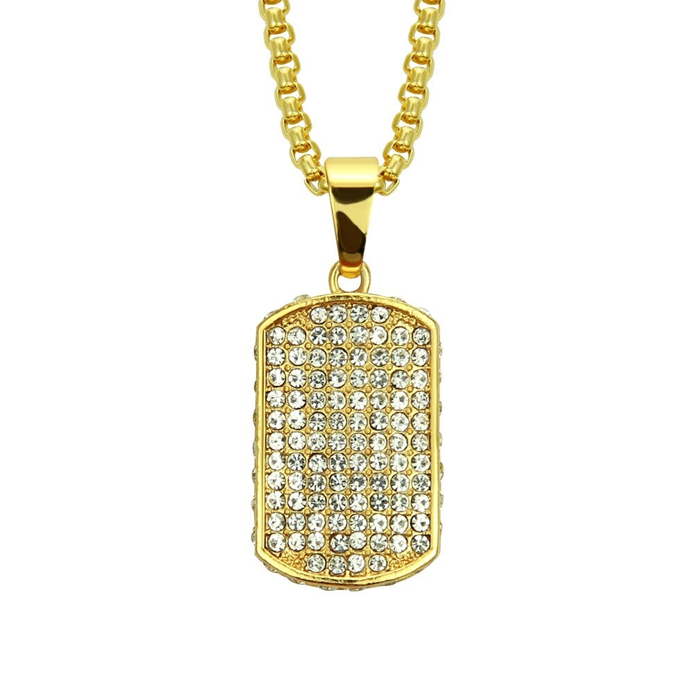 3D Dog Tag Necklace - Dimensional Hip Hop Jewelry