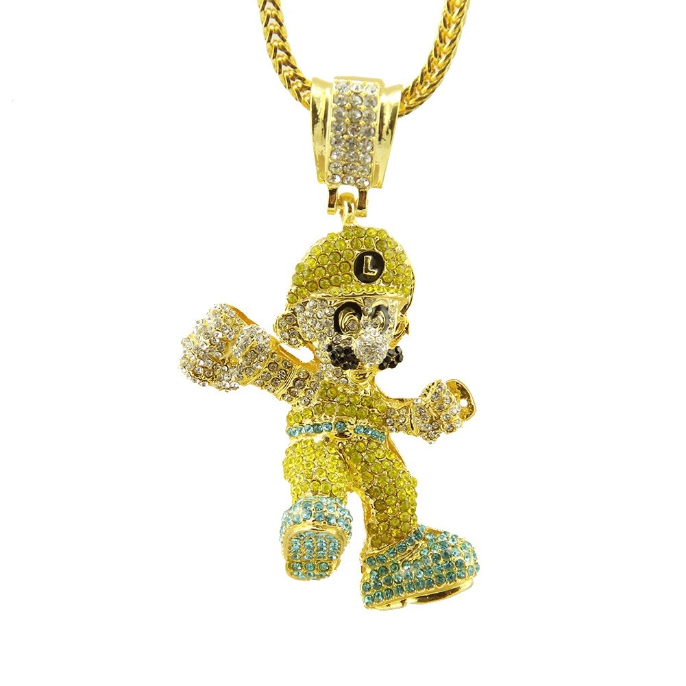 3D Figure Pendant Necklace - Statement Hip Hop Jewelry