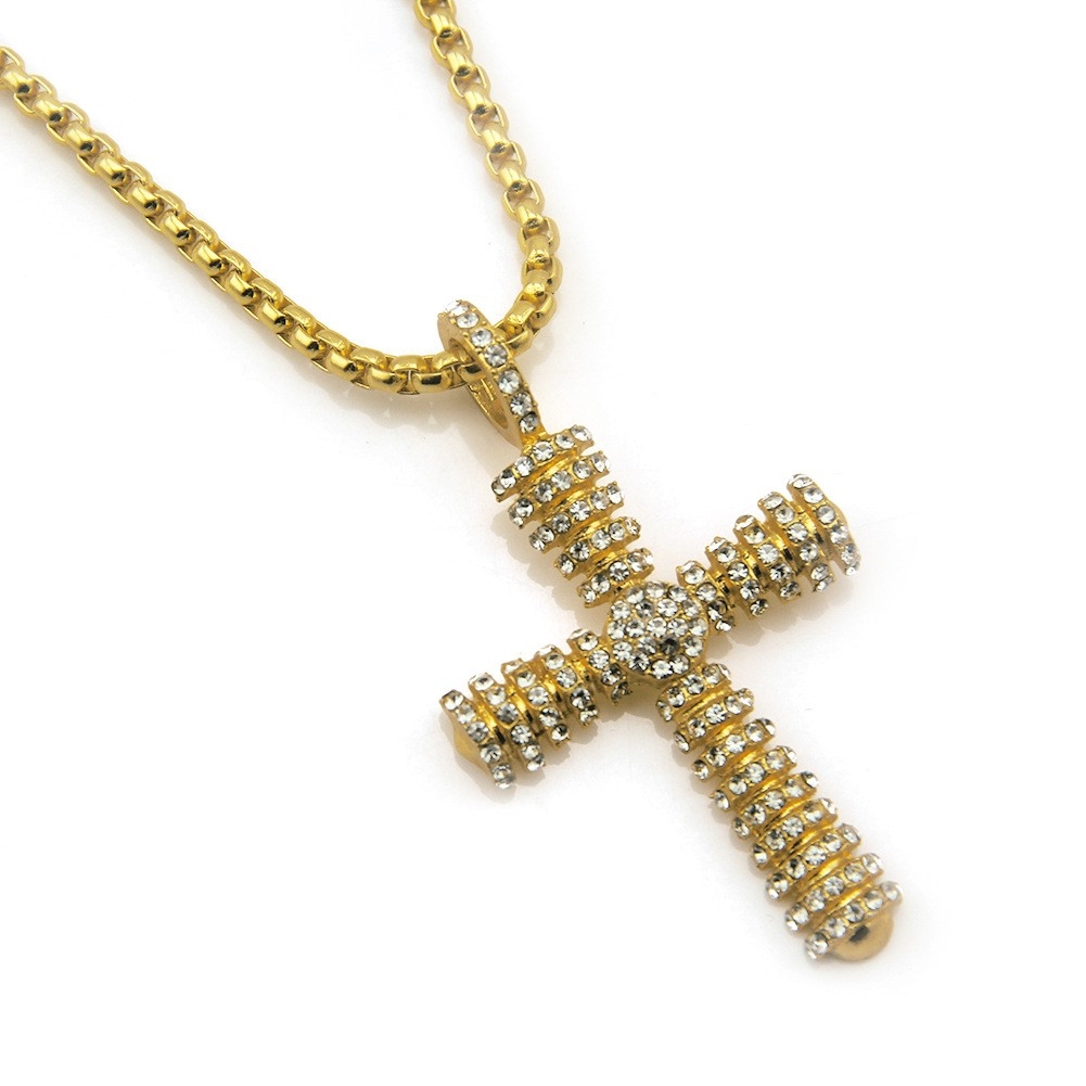 Cross Pendant Necklace - Classic Hip Hop Jewelry