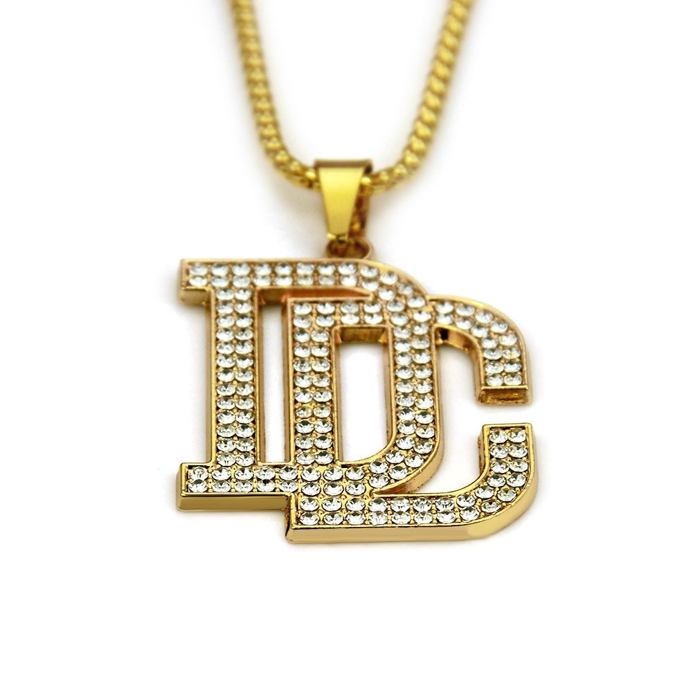 DC Comics Letter Necklace - Pop Culture Hip Hop Jewelry