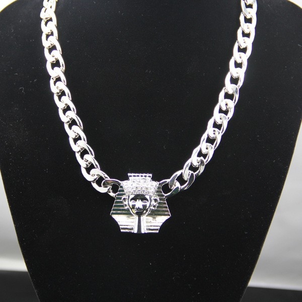 Egyptian Pharaoh Pendant Necklace - Vintage Hip Hop Jewelry