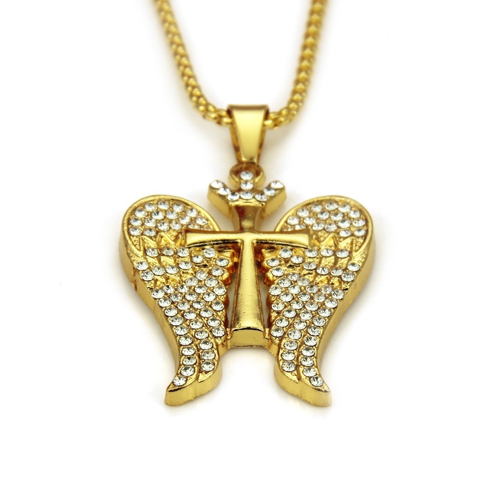 Angel Wing Necklace - Ethereal Hip Hop for Men