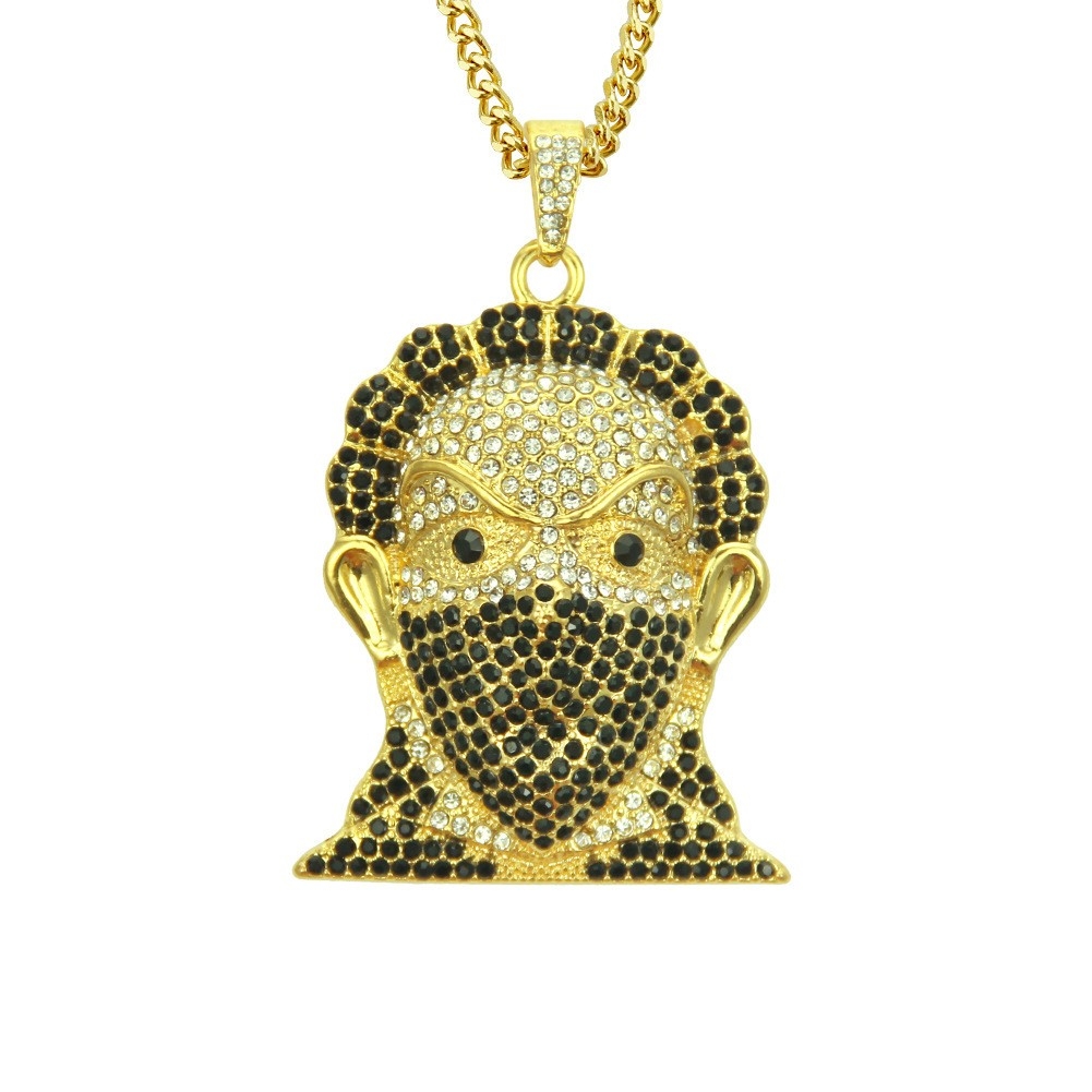 3D Mask Pendant Necklace - Unique Hip Hop Jewelry