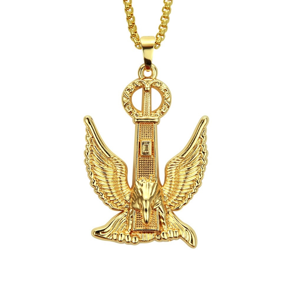 3D Eagle Pendant Necklace - Patriotic Hip Hop Jewelry