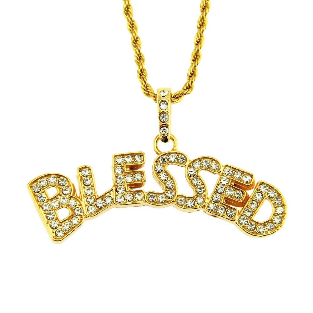 Custom Letter Pendant Necklace - Personal Hip Hop Jewelry