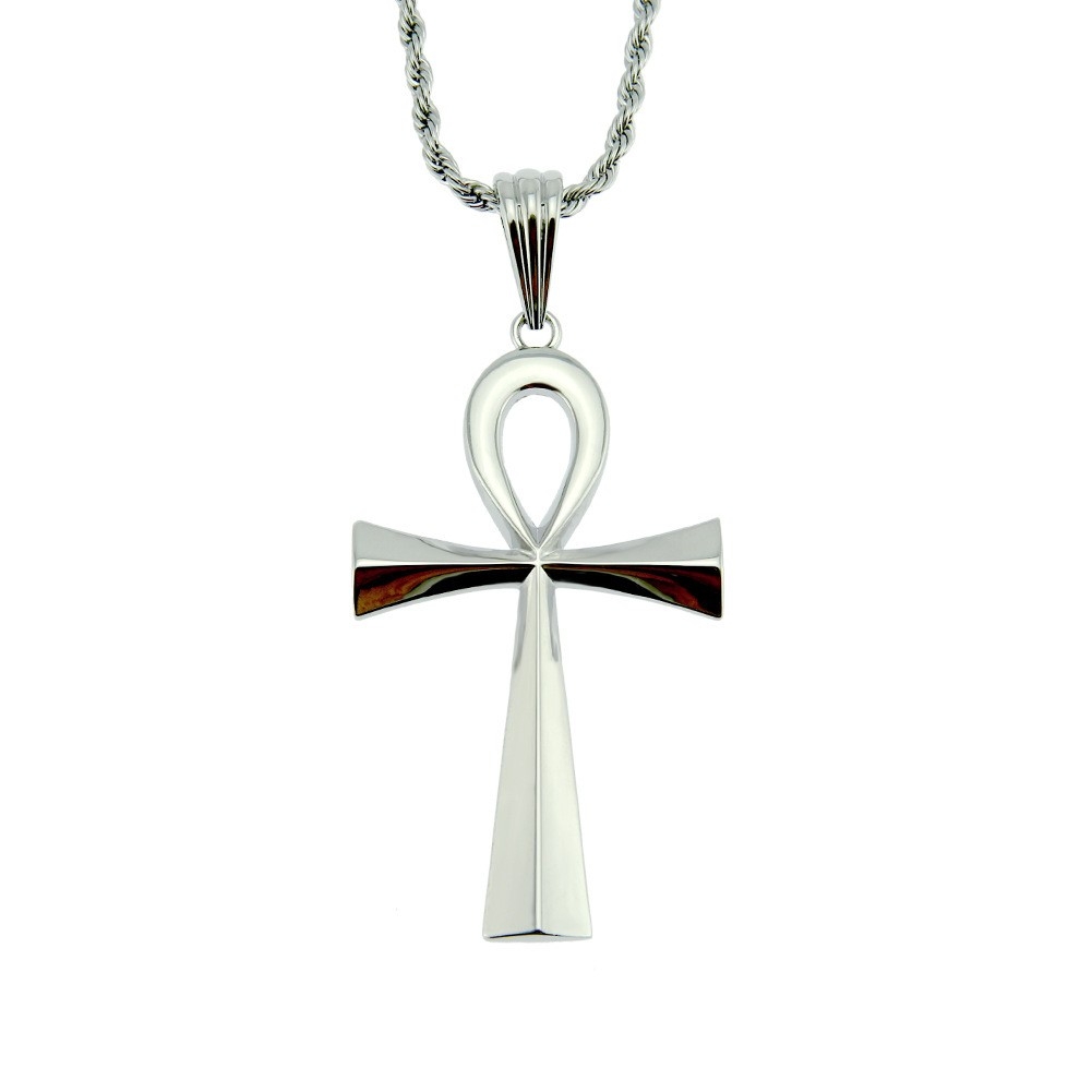 Plain Cross Pendant Necklace - Simple Hip Hop Jewelry