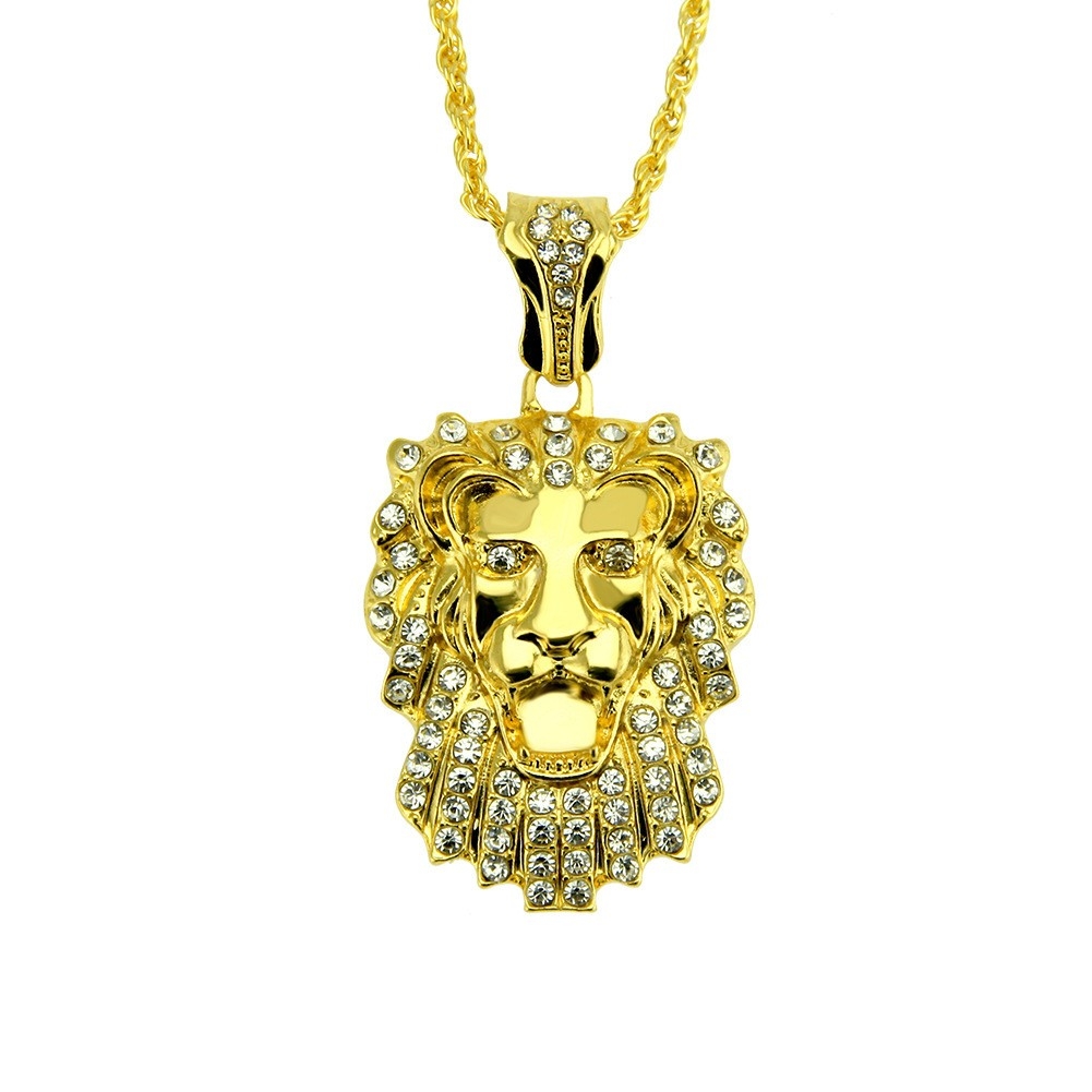 3D Lion Head Necklace - Fierce Hip Hop Statement Jewelry