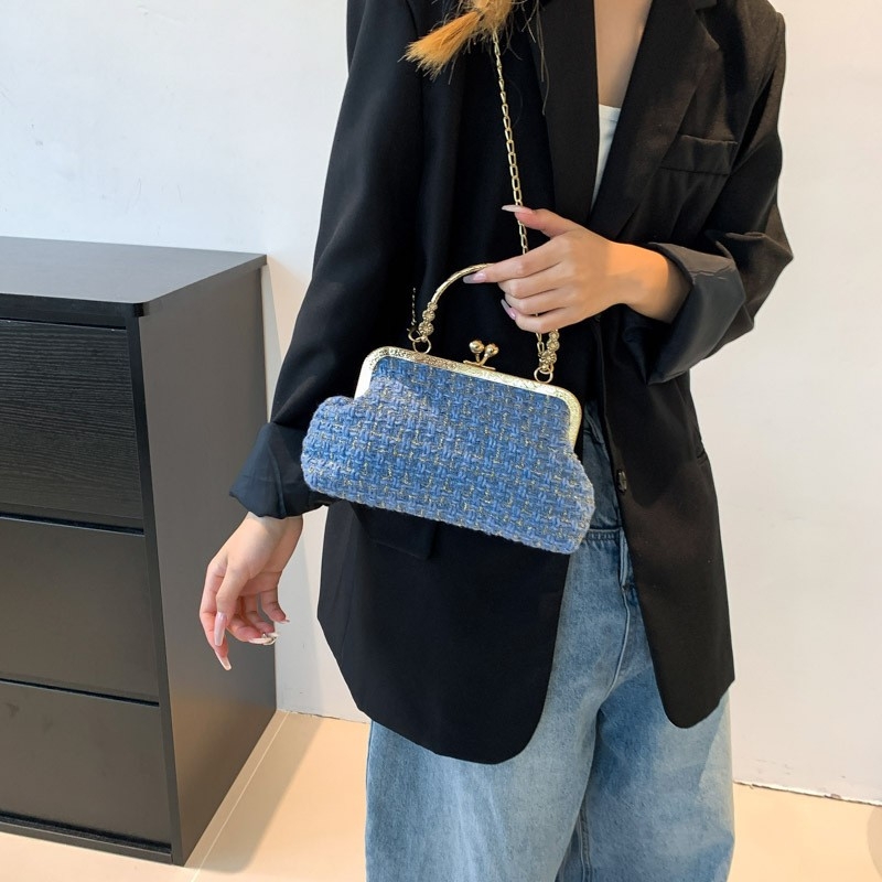 Women&#039;s Bag 2023 Autumn New Style, Fashionable Chain Retro Simple Single Shoulder Shell Bag, Casual Crossbody Bag for Women