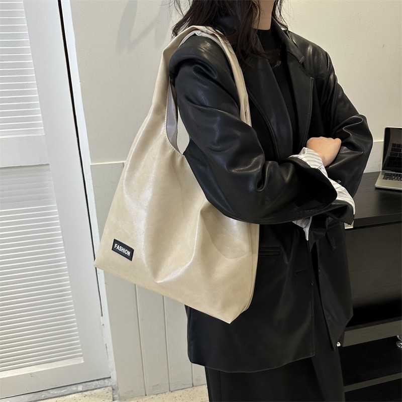 2024 Autumn New Fashion Simple PU Single-Shoulder Bag, Armpit Bag, Tote Bag for Women, Handheld Bag with Large Capacity