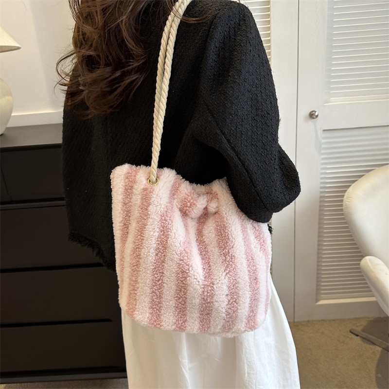 Plush Wide-Wale Corduroy Hobo Tote, 2024: Cozy Winter Carrier insulates Generous Interior