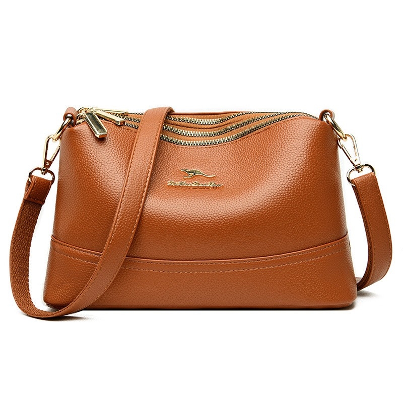 2024 New Style Mom&#039;s Large Capacity Soft Material Fashion All-Match Atmosphere Middle-Aged Single Shoulder Crossbody Bag, Middle-Aged Women&#039;s Bag