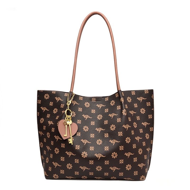 2024 SPRING NEW TREND - SIMPLE AND SPACIOUS TOTE BAG FOR WOMEN, FLORAL SINGLE SHOULDER BAG, AND TRENDY HANDHELD BAG