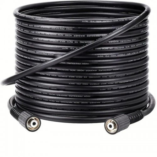 1pc Pressure Washer Hose, 4000 PSI X 1/4 Inch, Kink Resistant Power Washers Hose Replacement, M22-14mm Brass Thread